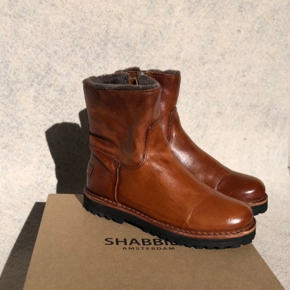 Molester Luiheid Manie Buy Shabbies Amsterdam 36 Flat Winter Boots Shearling Leather Online in  India - Etsy