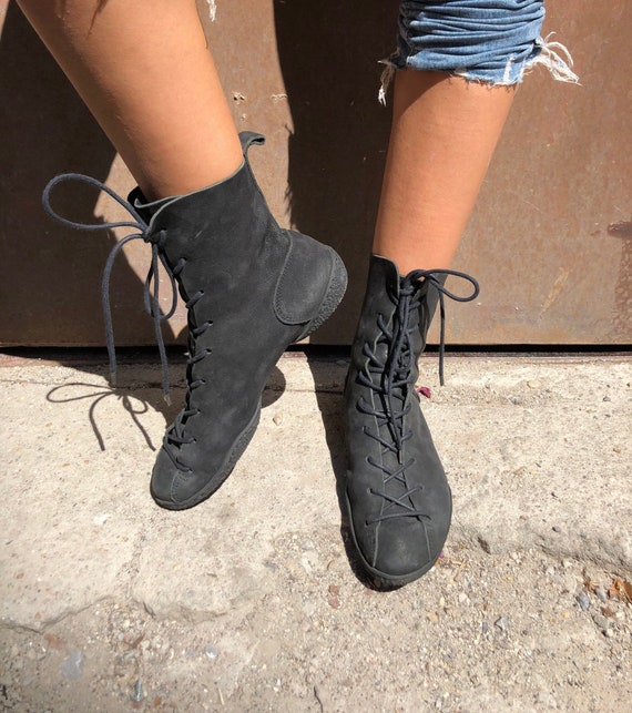 Trippen Flat Boots Grey-Black EU 37