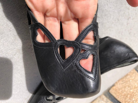 Lisa Tucci 38,5 Pumps Vintage Black Leather Elega… - image 3