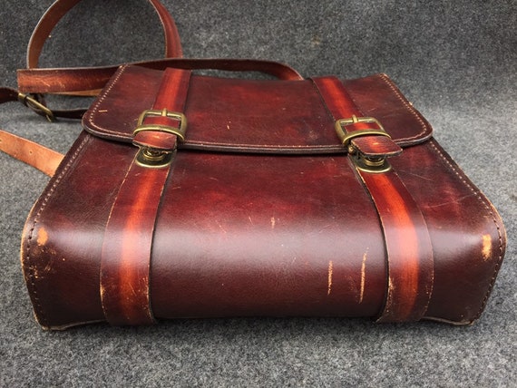 Vintage Leather Bag Laptop-Size - image 9