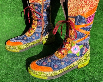 Colourful boots 42 Multicolour Faux Leather