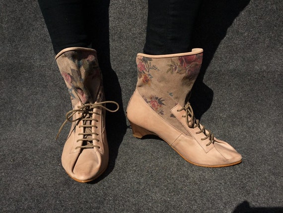 Victorian Retro Leather Boots EU 38