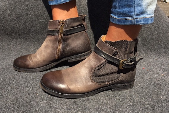 imperial distressed ankle boot