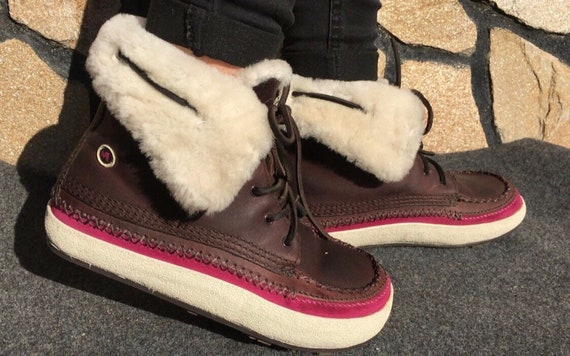 Merrell 37 Winter Boots Leather Indian style Etsy Canada