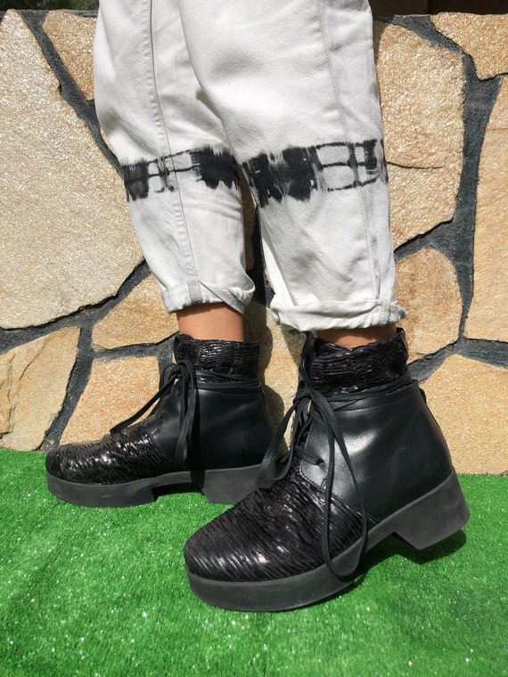 Andia Fora Boots Platform Black EU 40