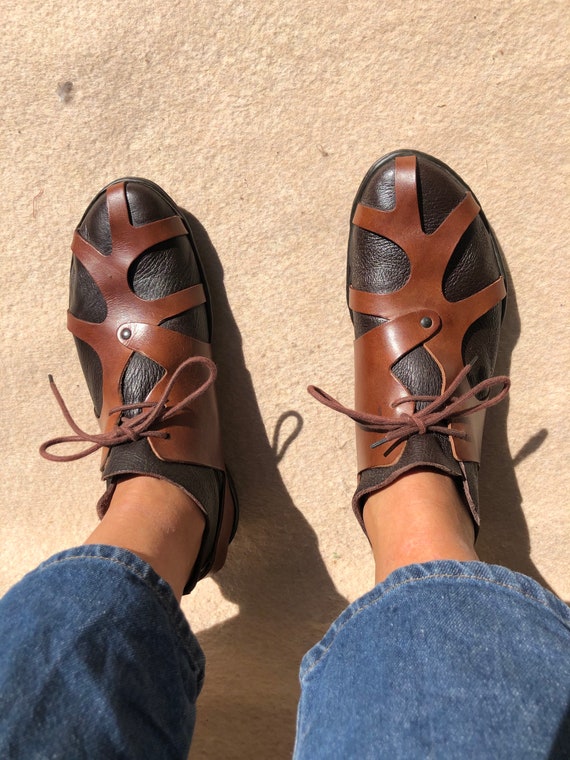 Trippen 43 King Loafer Flat Shoes Handmade Comfortable Brown