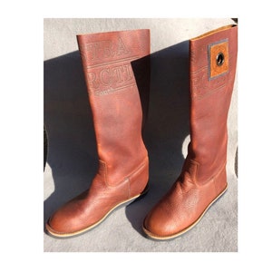Gaastra 39 Boots Knee-High Flat Whiskey Leather