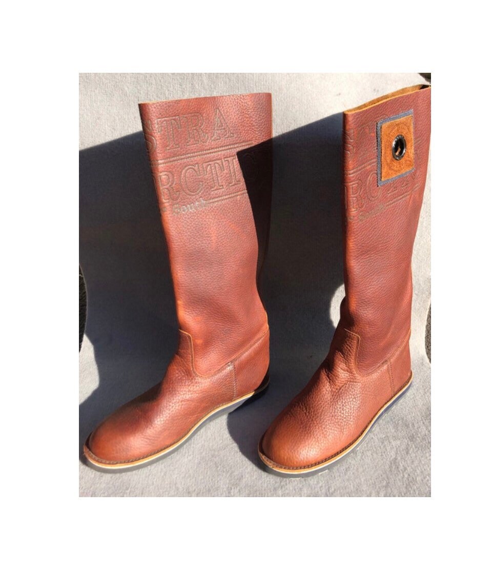 Gaastra 39 Boots Knee-High Flat Whiskey Leather - Etsy België