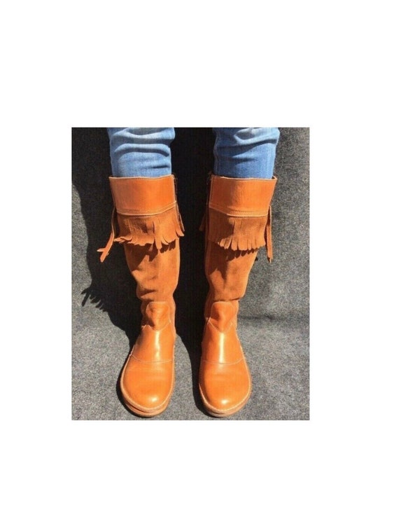 El Naturalista 39 Boots Flat Knee High Women Fema… - image 1