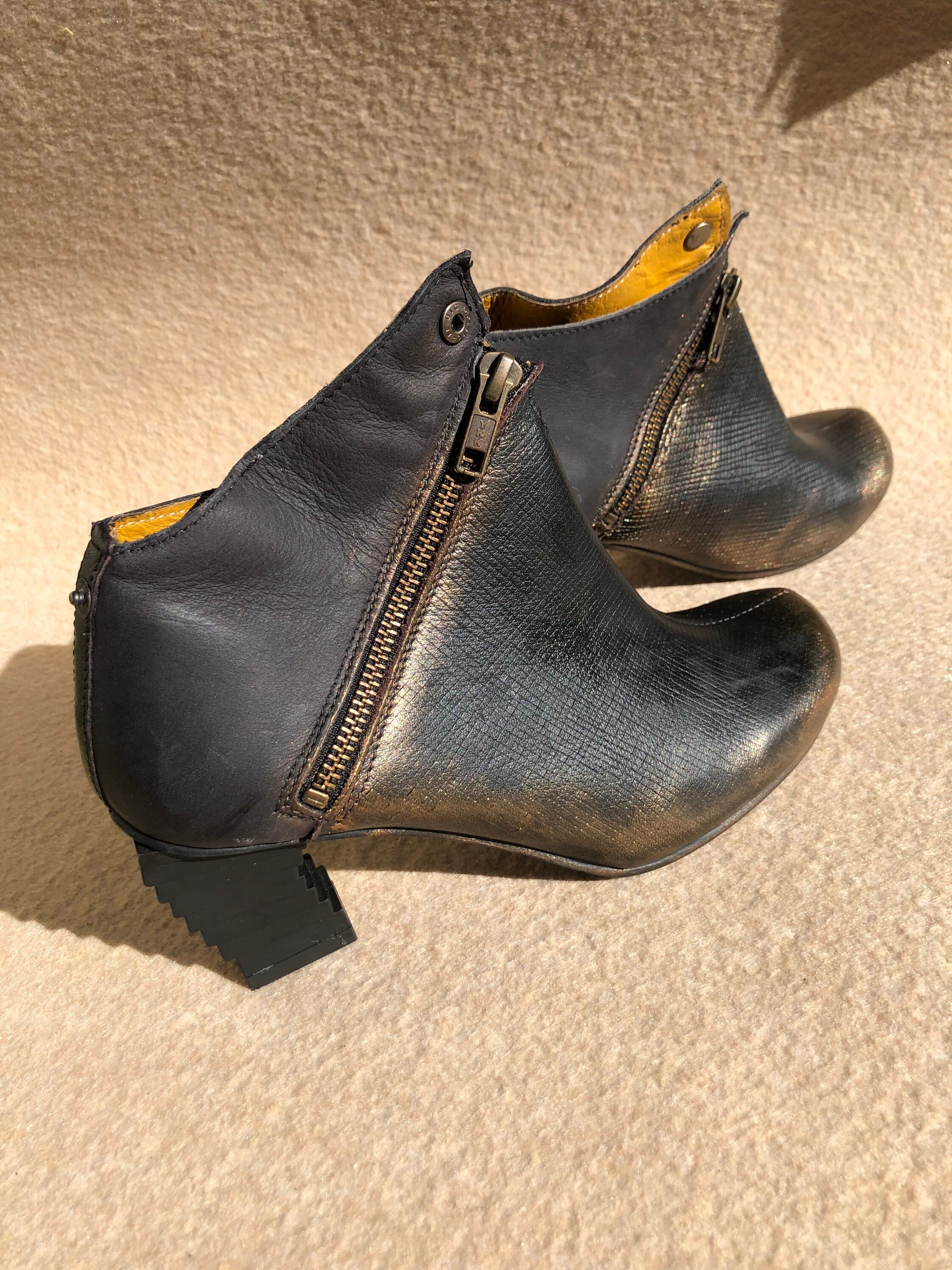 Metallic Gold Boots Etsy Ireland