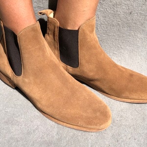 Shoe The Bear Dev Suede Chelsea Boots, Neutral