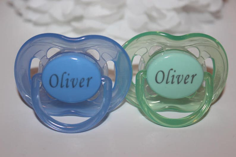 P RABBIT *CAN BE STERILISED* PERSONALISED DUMMY AVENT DUMMY AND DUMMY CLIP
