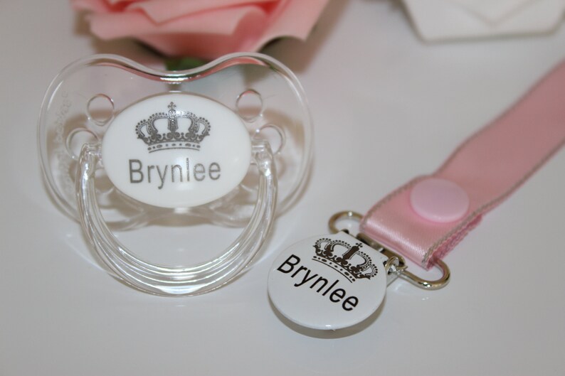 DUMMY PERSONALISED *CHERRY TEAT* *CAN BE STERILISED* SOOTHER PACIFIER DUMMY
