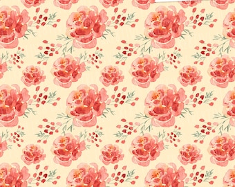 seamless watercolor floral pattern- JPG - Repeatable Floral Design digital  paper - watercolor flowers digital paper - floral pattern