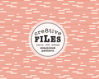 Seamless Pattern JPG - Repeat Tile - Repeatable Digital Design - Seamless background - peach pink horizontal lines seamless pattern