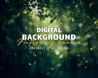 dark green digital background - JPG - blurred greenery bokeh stock image, nature, forest, woods, green bokeh background image