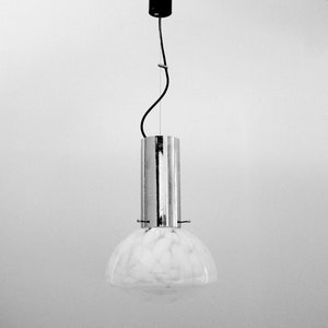 1970s - Italian MAZZEGA pendant lamp in Murano glass