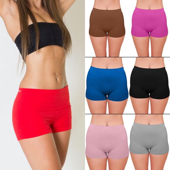 Womens Briefs Underwear Full Coverage Seamless Stretch Soft Sports Boxer  High Waist Knickers Panties for Tummy Control -  Canada