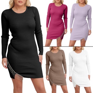 Round neck short sleeve hollow out top plain bodycon dresses