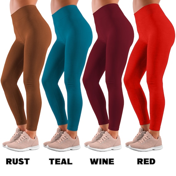 Fleece Lined Leggings Women High Waisted Thick Warm Soft Pants Tummy  Control USA