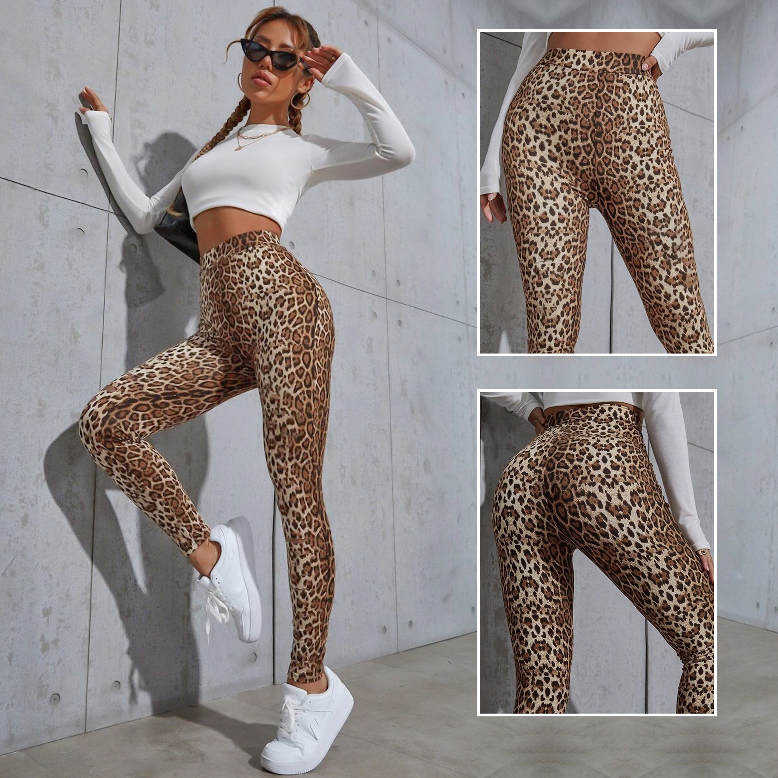 Leopard Print Leggings -  UK