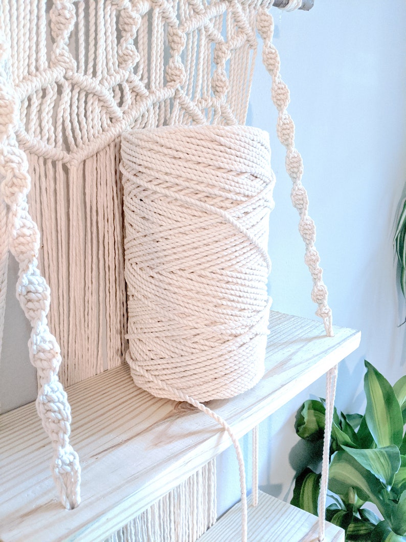 Macrame Hanging Shelf Rope Window Plant Shelf Hanging Plant Etsy