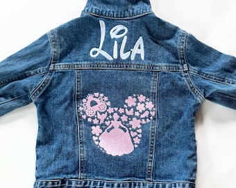 Mouse Ears Princess Denim Jacket for Toddlers and Girls