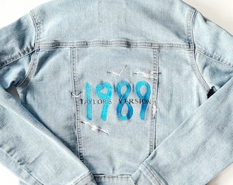 Chaqueta vaquera Taylor Swift para niñas/niños pequeños 1989. Chaqueta Swift Jean