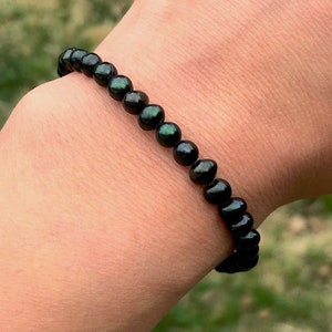 Black Pearl Bracelet, Freshwater Pearls, Dark Color, Beaded Bracelets for Women, Unique Gifts