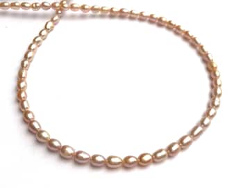 Pink Pearl Necklace, Beaded Freshwater Pearls, Jewelry Gifts for Women, Christmas