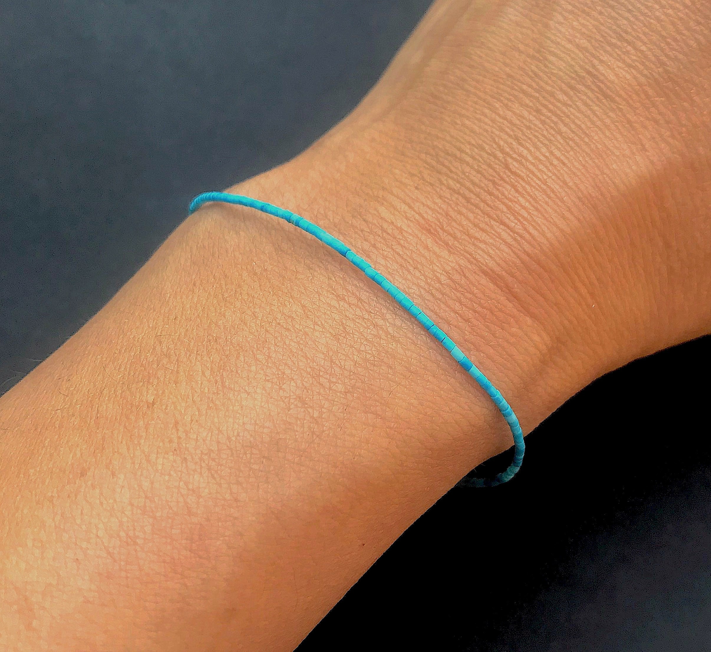 Thin turquoise bracelet discount