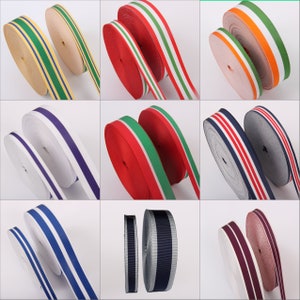 Military Medal Ribbons, Full Size (32 mm Width) and Miniature (16 mm Width) sold in 10&quot; Inch and One Meter Lengths