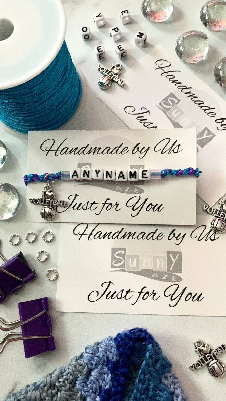 Volleyball friendship bracelet sale
