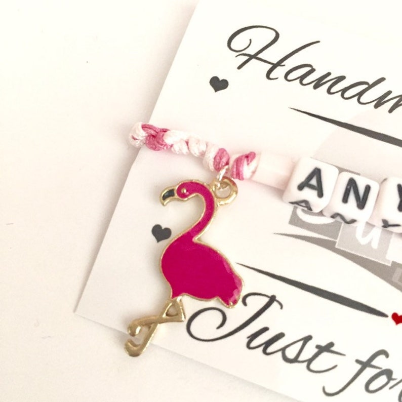 Flamingo Bracelet 6 Pack Flamingo Friendship Bracelets - Party Bag - Foto 11
