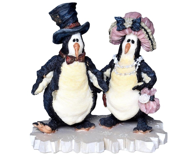 Boyds Bears Friends The Wee Folkstone Collection Penguin Couple On The Town