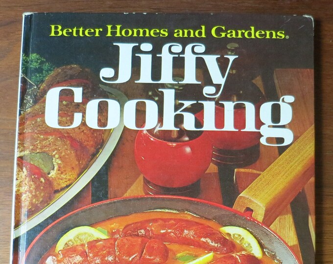 Vintage Better Homes and Gardens Jiffy Cooking Hardcover 1967