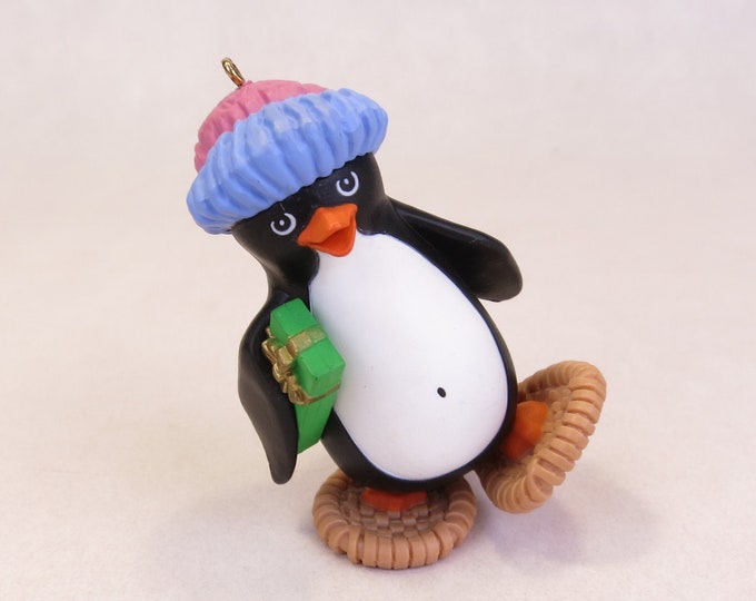 Hallmark Ornament 1984 Snowshoe Penguin QX4634