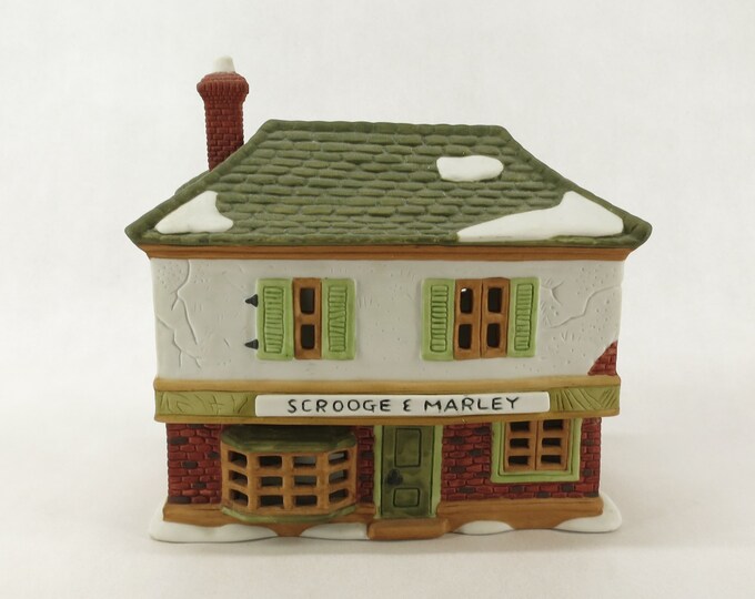 Department 56 Scrooge and Marley Counting House 65005 Christmas Dickens Village, Heritage Collection
