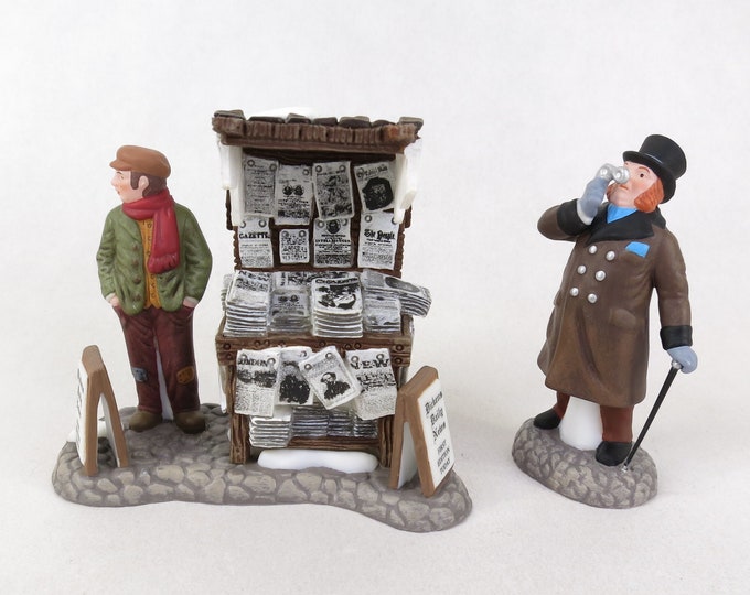 Department 56 London Newspaper Stand 58560 Christmas Dickens Village, Heritage Village Collection