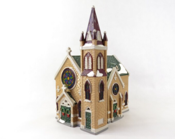 Department 56 Mount Olivet Church 54429 Retired Church Snow Village Christmas Dickens Village Collection