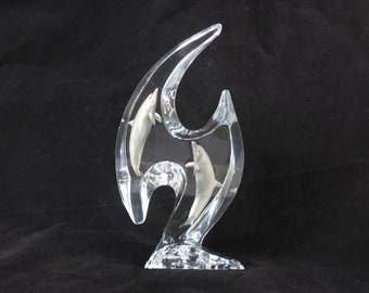 Dolphin Sculpture Dan Medina Dolphns in Lucite Stunning Legends by Starlite Originals #456