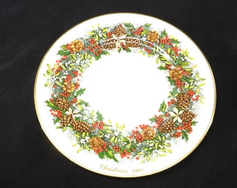 Lenox 1981 Colonial Christmas Limited Edition Christmas Plate The First Colony