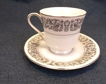 3 Sets of Footed Tea Cups & Saucers Matador by Celebrity