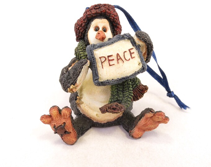 Boyds Vintage Widdle Coldfin...Peace Boyds Penguin Resin Ornament #25804