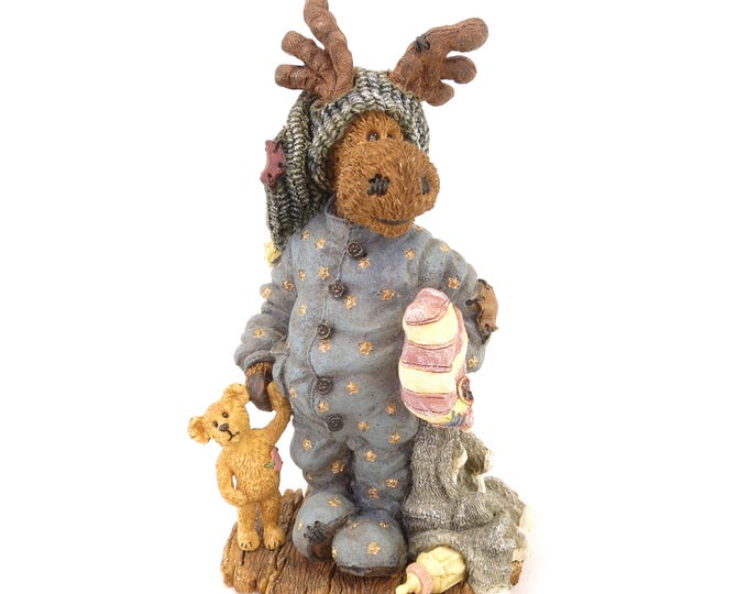 Vintage Boyds Bear Wee Folkstone Edgar Mooselfluff with Acorn 36902