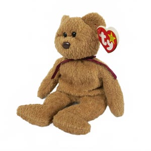 Ty Curly the Bear Beanie Baby Rare with Tag Errors