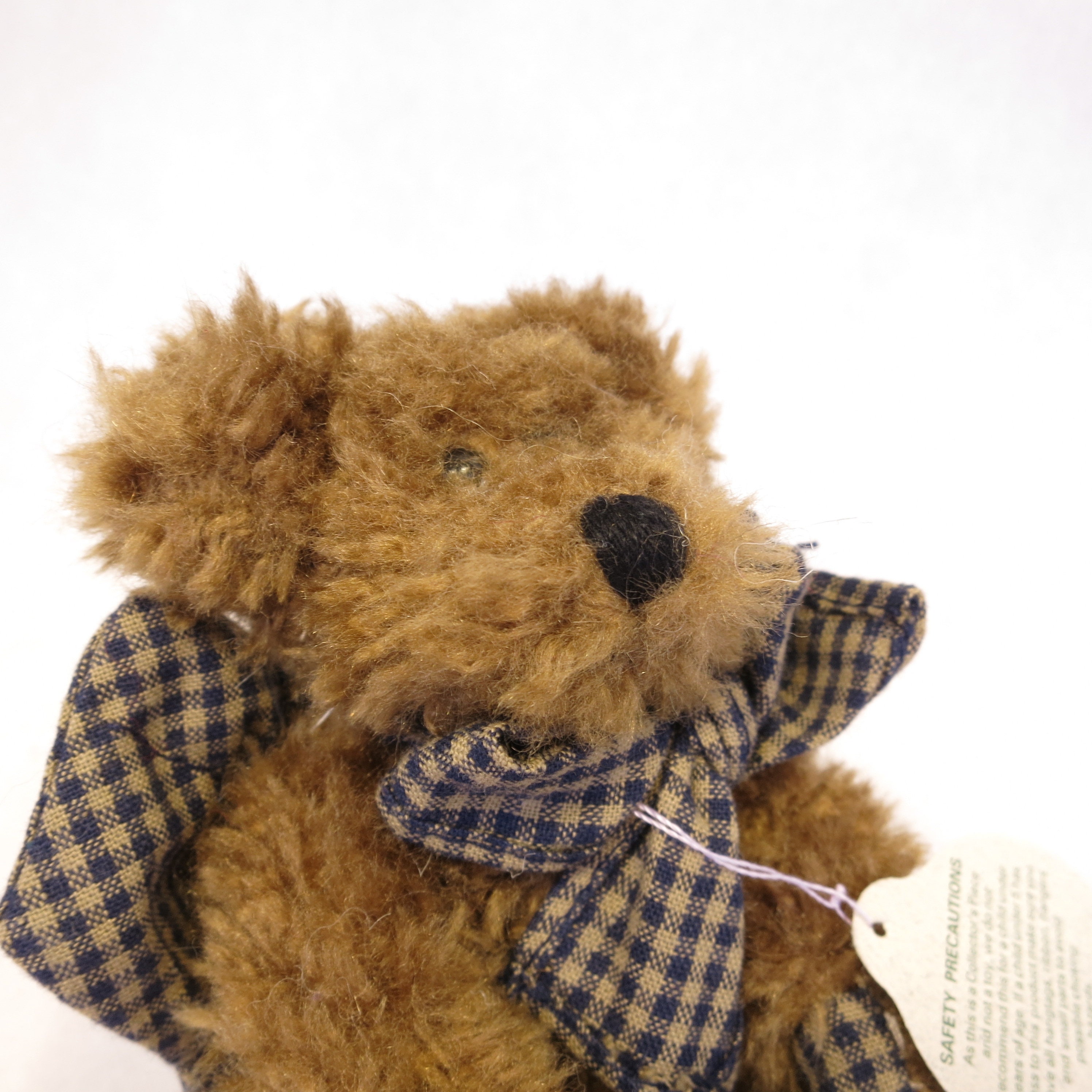 Boyds Ornament Collection Stuffed Plush Poseable Curly Haired Bear