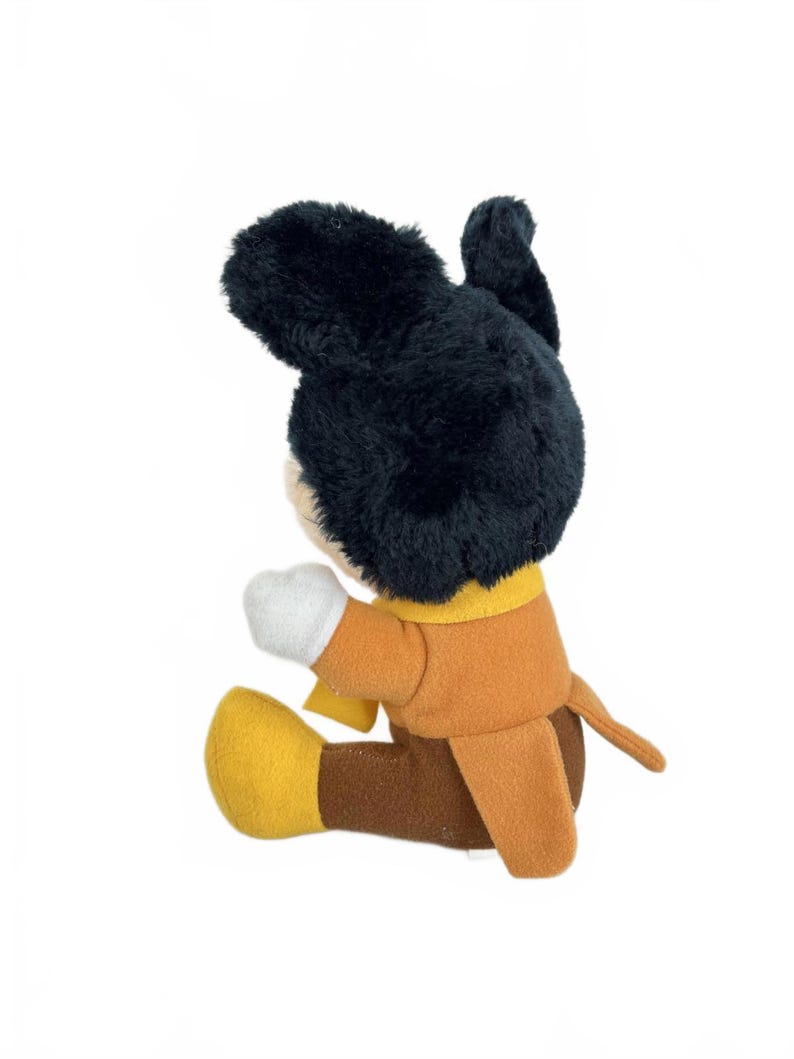 Vintage Disney Mickeys Christmas Carol Stuffed Plush 7" Tiny Tim Mickey Mouse image 3