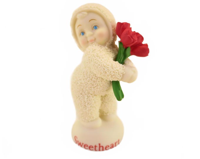 Snowbabies with Roses 2003 Your A Sweetheart Figurine Department 56
