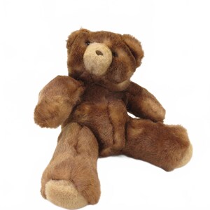 Vintage Heartline Brown Bear Plush 10 Inch Stuffed Animal Toy